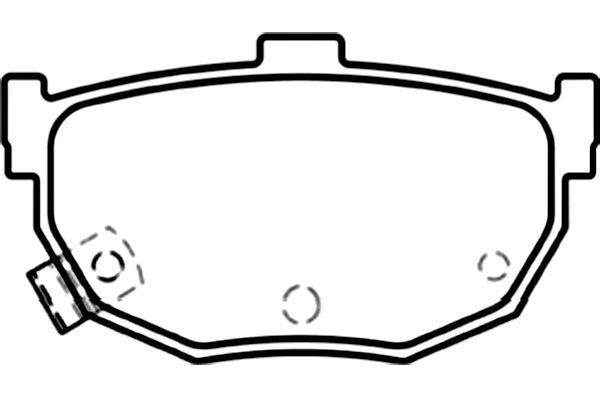 KAVO PARTS Комплект тормозных колодок, дисковый тормоз BP-3026